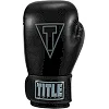 Боксерские перчатки TITLE Boxing Vegan Gloves Black (капа в комплекте)