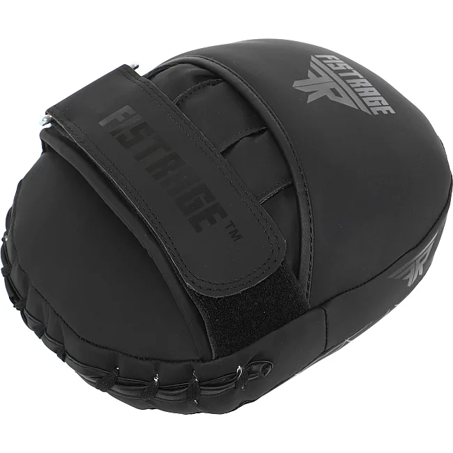 Лапа боксерская изогнутая тренировочная кожа FISTRAGE VL-4151 23х19х9см 2штуки (Черный)