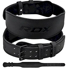 Атлетический пояс RDX Leather Full Black