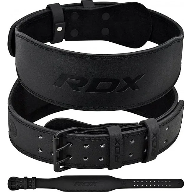 Атлетический пояс RDX Leather Full Black