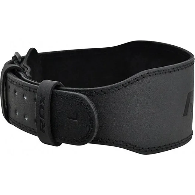 Атлетический пояс RDX Leather Full Black