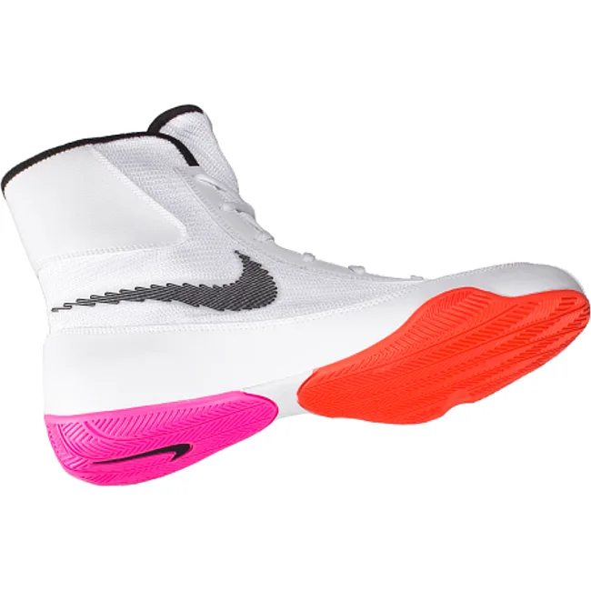 Боксерки для бокса NIKE Machomai 2.0 SE White Black Bright Crimson