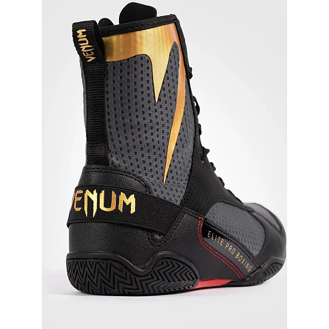 Боксёрки VENUM Elite Storm Grey Gold