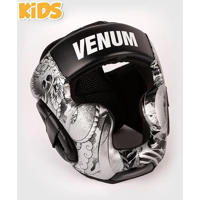Детский боксерский шлем VENUM YKZ21 Black White