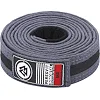Детский пояс для кимоно БЖЖ Peresvit Grey Black Stripe