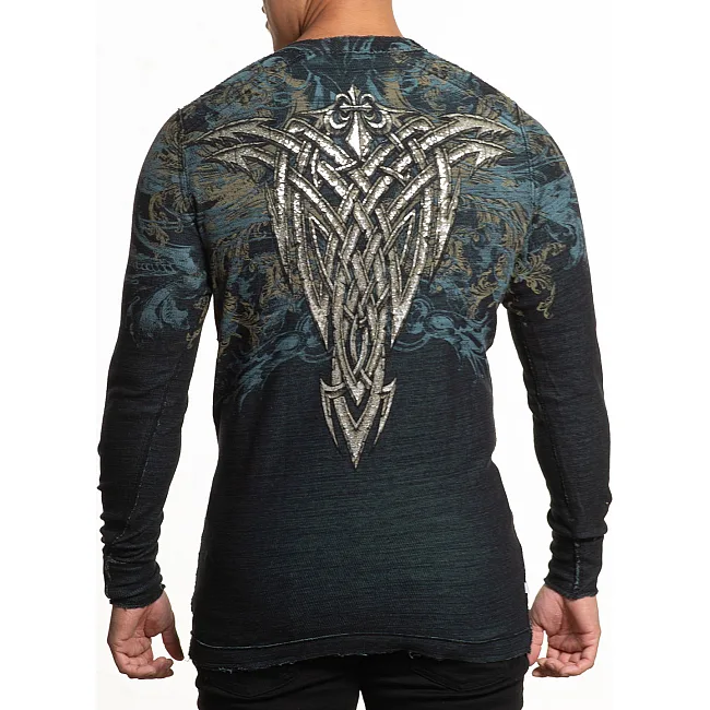 Двосторонній лонгслів Afflcition Over Exposure Black Trellis