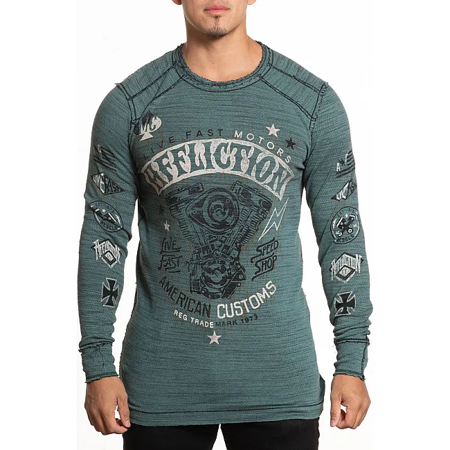 Двосторонній лонгслів Afflcition Over Exposure Black Trellis