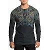 Двусторонний лонгслив Afflcition Over Exposure Black Trellis