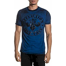 Футболка AFFLICTION Divio Dare SS TEE Sapphire Blue