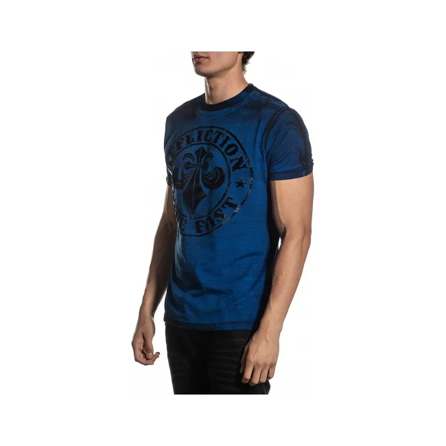 Футболка AFFLICTION Divio Dare SS TEE Sapphire Blue