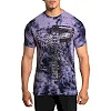 Футболка мужская AFFLICTION Brighton s Tee Dusk Purple Plumeria Crystal