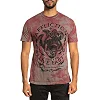 Футболка мужская AFFLICTION Value Honor Mahogany