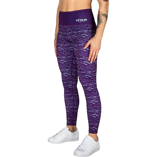 Женские леггинсы Venum Camoline Leggings Dark Purple