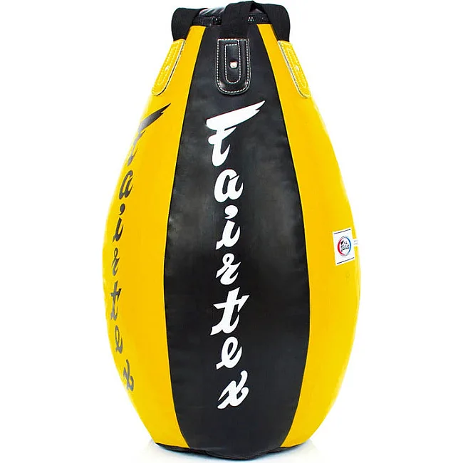 Боксерська груша-крапля FAIRTEX HB15 Super Tear Drop Heavy Unfilled Black Yellow