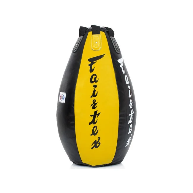 Боксерська груша-крапля FAIRTEX HB15 Super Tear Drop Heavy Unfilled Black Yellow