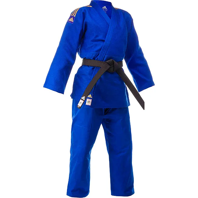 Кимоно для дзюдо Adidas Champion 2 с лицензией IJF (синий)