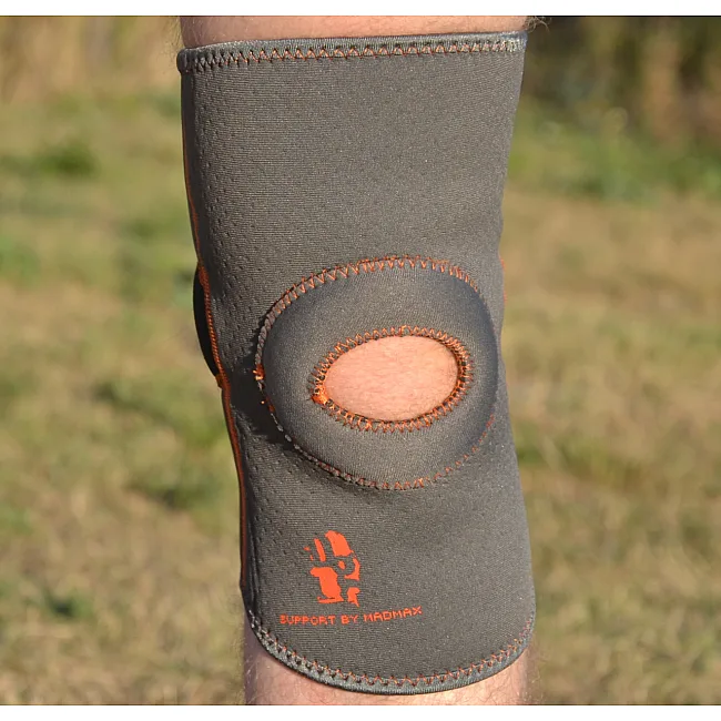 Наколенник-бандаж MADMAX MFA-297 with Patella Stabilizer Dark Grey/Orange