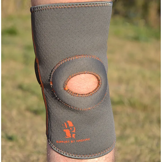 Наколенник-бандаж MADMAX MFA-297 with Patella Stabilizer Dark Grey/Orange