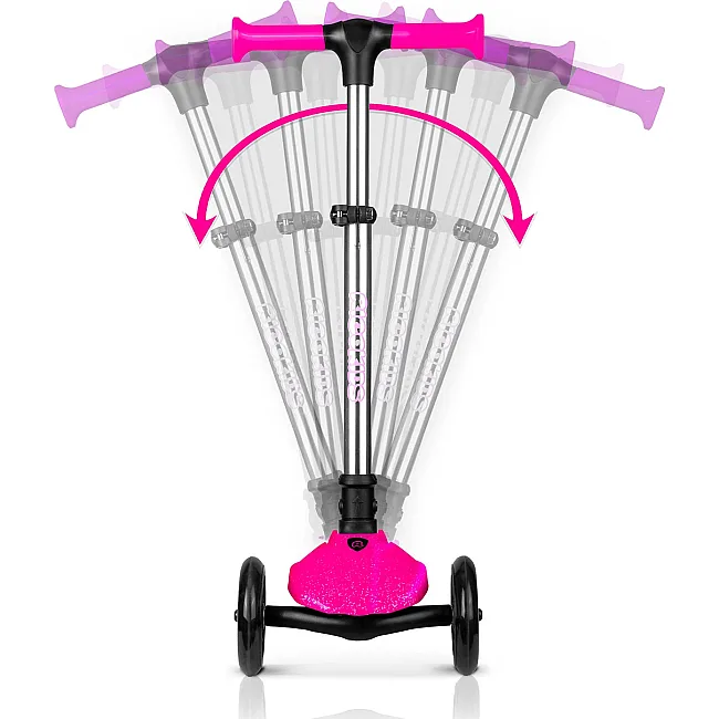 Детский самокат трехколесный Ricokids Jelly розовый