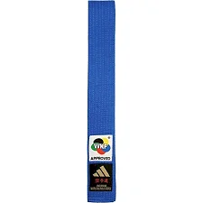 Пояс для карате Adidas ELITE WKF with KANJI OPTION (синій) ADIB242K