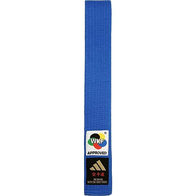 Пояс для карате Adidas ELITE WKF with KANJI OPTION (синій) ADIB242K