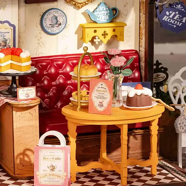 Конструктор 3D міні-будинок Robotime Rolife Leisure Time Tea Room DG171