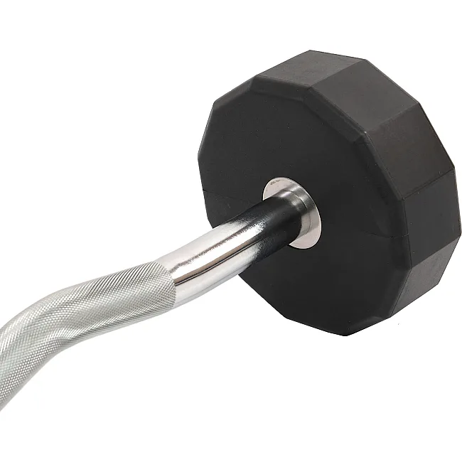 Штанга неразборная с фиксированным весом изогнутая PEV HAMMER STRENGHT TA-9978-25 (Черный)