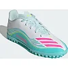 Сороконожки детские ADIDAS F50 MESSI CLUB TF J белый, бирюзовый, розовый (для детей)