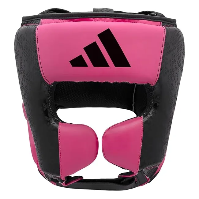 Боксерський шолом Adidas Combat 50 чорний/рожевий | ADIC50HG