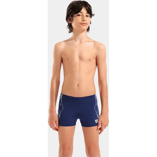 Плавки-шорты для мальчиков Arena GRAPHIC SWIM SHORT темно-синий, белый (для детей)