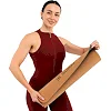 Коврик для йоги Пробковый каучуковый двухслойный Yoga mat BLOOM LB7121 183x61мx0.6cм