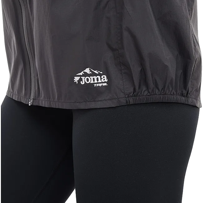 Куртка дождевик с капюшоном женская JOMA TRAIL LONDON 902684-100 (Черный)