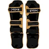 Защитные накладки на ноги Муай Тай, ММА, Кикбоксинг PU TOP KING BO-0286 (Черный-золотой)