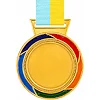 Медаль спортивная с лентой цветная тематическая SP-SPORT Футбол C-6857 (Серебряный)