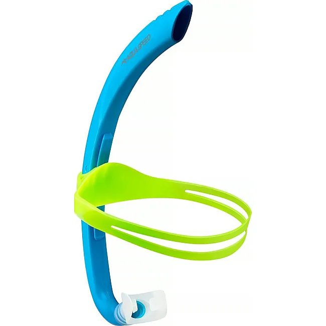 Дыхательная трубка для снорклинга Aqua Speed Juno Junior 62926 синий, зеленый (для детей) One Size
