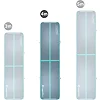 Надувной тренировочный коврик Airtrack inSPORTline Airstunt 400x100x10 см бирюзовый