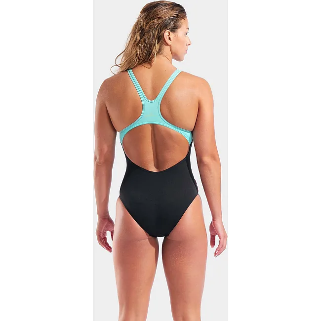 Купальник закрытый для женщин Arena GRAPHIC SWIMSUIT SWIM PRO L черный, голубой, розовый (для женщин)