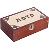 Лото настольная игра в стильной сувенирной шкатулке под
 SP-SPORT
 W9902 (Бордовый)