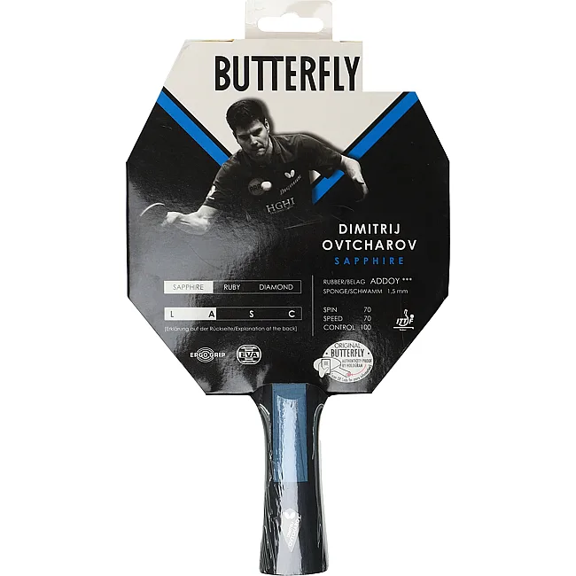 Ракетка для настольного тенниса BUTTERFLY 85189 DIMITRIJ OVTCHAROV SAPPHIRE