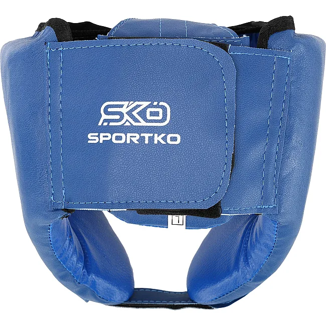 Шлем для бокса открытый
 искусственная кожа SPORTKO

 OD1 (Синий)
