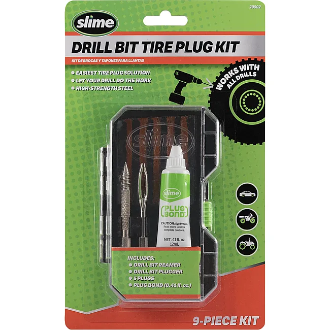 Ремкомплект для бескамерки Slime Tubeless Tire Plug Drill Bit Kit