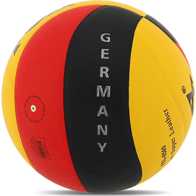 Волейбольный мяч
 FOX GERMANY FEL-8500 №5 PU (Черный-красный-желтый)