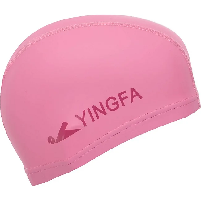 Шапочка для бассейна текстильная с покрытием PU YINGFA C0077 (Оранжевый)