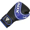 Детские боксерские перчатки RDX 4B Robo Kids Blue/Black 6 унций (капа в комплекте)