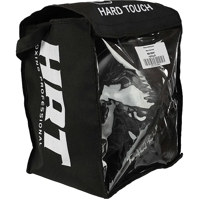 Лапа боксерская изогнутая тренировочная кожа HARD TOUCH BO-5241 26x19x6см 2шт (Черный)