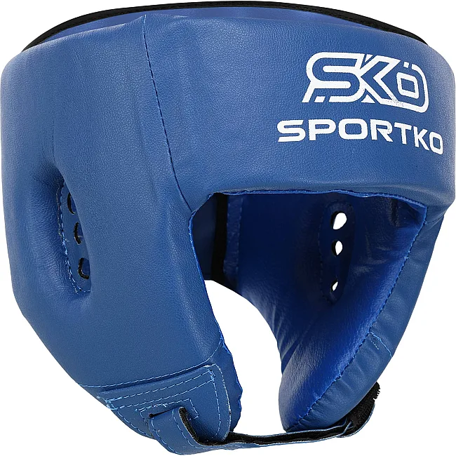 Шлем для бокса открытый
 искусственная кожа SPORTKO

 OD1 (Синий)