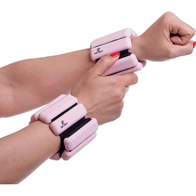 Утяжелители-браслеты для рук и ног с силиконовым покрытием FITNESS BRACELETS FI-2237 2x0,5кг