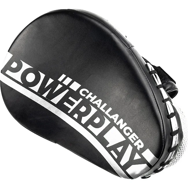 Лапы боксерские PowerPlay 3041 Challanger Черно-Белые PU