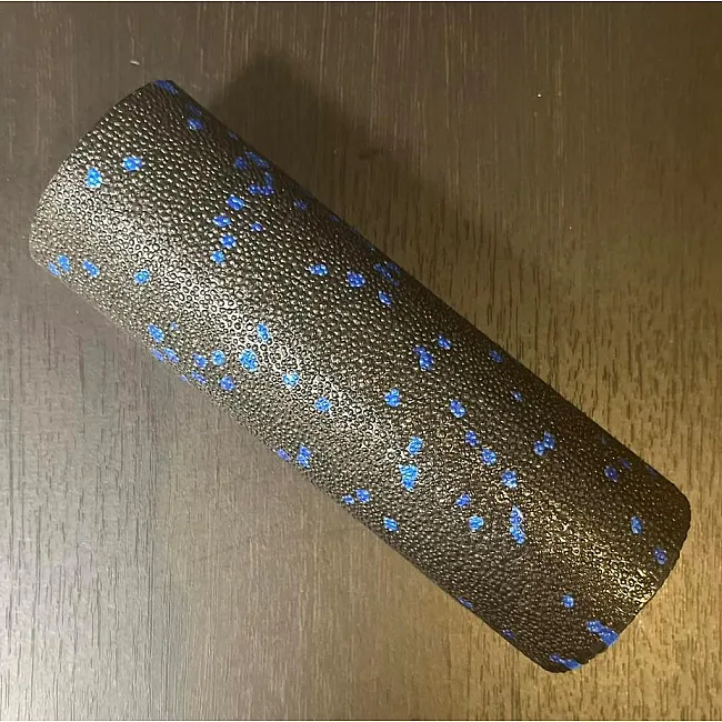 Массажный ролик (роллер) гладкий PowerPlay PP-4346 Mini EPP Foam Roller Черно/Синий (15x5,3см.)