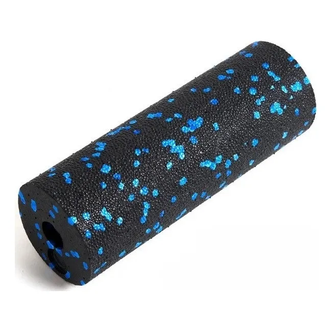 Массажный ролик (роллер) гладкий PowerPlay PP-4346 Mini EPP Foam Roller Черно/Синий (15x5,3см.)